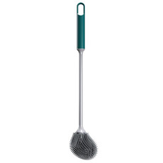Long Handle Household Toilet Soft Rubber Toilet Cleaning Brush(Green)