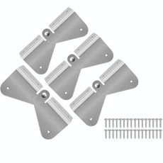 4pcs Gutter Extension Hinge Downspout Extension Flip-Up Hinge For Rectangle Or Square Downspout