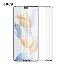 For Honor 90 Pro 5pcs ENKAY Hat-Prince Hot Bending Full Coverage Side Glue Tempered Glass Film