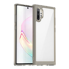 For Samsung Galaxy Note10+ 5G Colorful Series Acrylic + TPU Phone Case(Transparent Grey)
