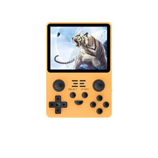 POWKIDDY RGB20S  3.5-Inch IPS Screen Retro Open Source Handheld Game Console 16GB+256GB  30,000 Games(Yellow)