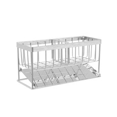 Stainless Steel Sponge Drainer Rack Multifunctional Storage Shelf, Style: Ordinary Model