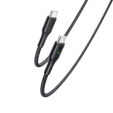 YESIDO CA100 PD 60W USB-C / Type-C to Type-C Fast Charging Data Cable, Length:1.2m(Black)