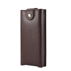 Litchi Texture Waist Belt Wallet Bag For Folding Screen Phone(Brown)