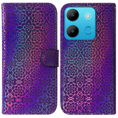For Infinix Smart 7 African Colorful Magnetic Buckle Leather Phone Case(Purple) For Infinix Smart 7 African Colorful Magnetic Buckle Leather Phone Case(Purple)