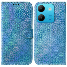 For Infinix Smart 7 African Colorful Magnetic Buckle Leather Phone Case(Blue) For Infinix Smart 7 African Colorful Magnetic Buckle Leather Phone Case(Blue)
