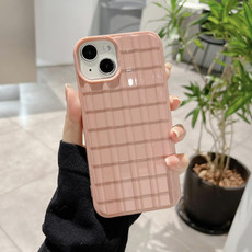 For iPhone 14 Pro Max Tile Pattern TPU Phone Case(Pink)