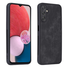 For Samsung Galaxy M14 AZNS 3D Embossed Skin Feel Phone Case(Black)