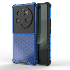 For Xiaomi 13 Ultra Shockproof Honeycomb PC + TPU Phone Case(Blue)