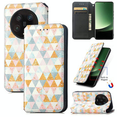 For Xiaomi 13 Ultra CaseNeo Colorful Magnetic Leather Phone Case(Rhombus)