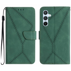 For Samsung Galaxy F14 5G Stitching Embossed Leather Phone Case(Green)