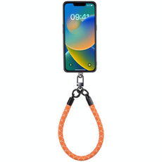 Universal Phone Short Lanyard(Orange + Gold)