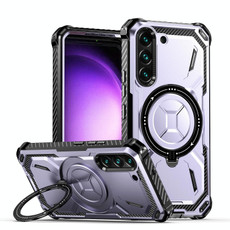 For Samsung Galaxy S22 5G Armor Series MagSafe Magnetic Holder Phone Case(Light Purple) For Samsung Galaxy S22 5G Armor Series MagSafe Magnetic Holder Phone Case(Light Purple)
