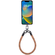 Universal Phone Short Lanyard(Brown + Black)