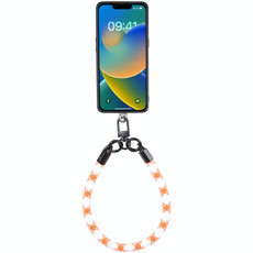 Universal Phone Short Lanyard(Orange White)