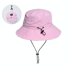 XBG-9225 Summer Waterproof Fisherman Hat Folding Storage Sun Protection Hat(Pink)