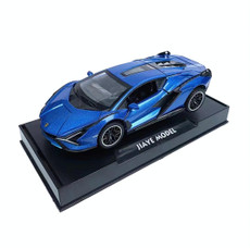 1:32 Simulation Sound Light Children Alloy Sports Car Model Boy Car Toy(Blue)