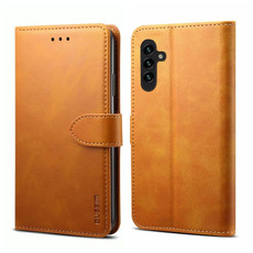 For Samsung Galaxy A54 5G GUSSIM Horizontal Flip Leather Phone Case(Khaki)