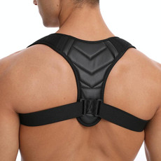 MK118 Back Correction Belt PU Leather Anti-Hunchback Strap Posture Corrector MK118 Back Correction Belt PU Leather Anti-Hunchback Strap Posture Corrector