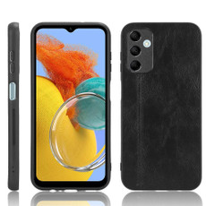 For Samsung Galaxy M14 5G Sewing Cow Pattern Skin PC + PU + TPU Phone Case(Black) For Samsung Galaxy M14 5G Sewing Cow Pattern Skin PC + PU + TPU Phone Case(Black)