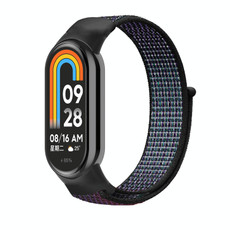 For Xiaomi Mi Band 8 Loop Nylon Replacement Watch Band(Grape Purple)
