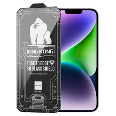 For iPhone 14 WK WTP-066 King Kong Vacha 9D Curved HD Tempered Glass Film(Black)