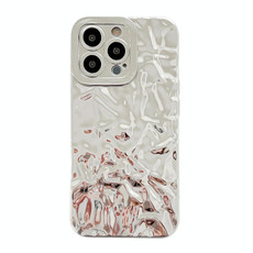 For iPhone 13 Pro Max Meteorite Texture Electroplating TPU Phone Case(Silver)