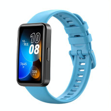 For Huawei Band 8 16mm Solid Color Silicone Replacement Watch Band(Sky Blue) For Huawei Band 8 16mm Solid Color Silicone Replacement Watch Band(Sky Blue)