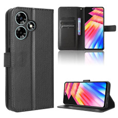 For Infinix Hot 30 Play Diamond Texture Leather Phone Case(Black) For Infinix Hot 30 Play Diamond Texture Leather Phone Case(Black)