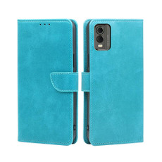 For Nokia C32 Calf Texture Buckle Flip Leather Phone Case(Light Blue) For Nokia C32 Calf Texture Buckle Flip Leather Phone Case(Light Blue)