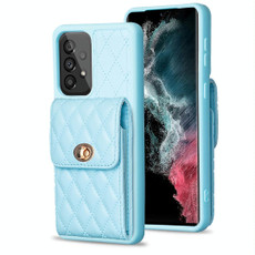 For Samsung Galaxy A53 5G Vertical Wallet Rhombic Leather Phone Case(Blue) For Samsung Galaxy A53 5G Vertical Wallet Rhombic Leather Phone Case(Blue)