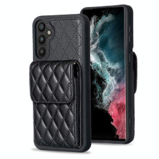For Samsung Galaxy A34 5G Vertical Wallet Rhombic Leather Phone Case(Black) For Samsung Galaxy A34 5G Vertical Wallet Rhombic Leather Phone Case(Black)