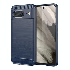 For Google Pixel 8 Carbon Fiber Brushed Texture TPU Case(Navy) For Google Pixel 8 Carbon Fiber Brushed Texture TPU Case(Navy)