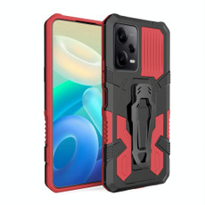 For Xiaomi Redmi Note 12 Pro 5G Global Armor Warrior Shockproof PC + TPU Phone Case(Red)
