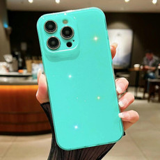 For iPhone 7 Plus / 8 Plus Jelly Glitter Solid Color TPU Phone Case(Green)