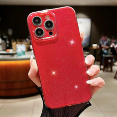 For iPhone SE 2022 / SE 2020 / 7 / 8 Jelly Glitter Solid Color TPU Phone Case(Red)