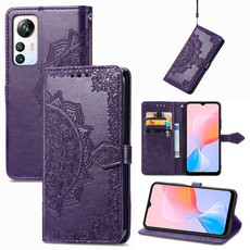 For Blackview A85 Mandala Flower Embossed Leather Phone Case(Purple) For Blackview A85 Mandala Flower Embossed Leather Phone Case(Purple)