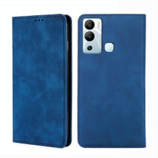 For Infinix Hot 12i Skin Feel Magnetic Horizontal Flip Leather Phone Case(Blue)