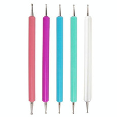 5pcs/set Pottery Tool Indentation Pen Manicure Point Drill Pen(Color)