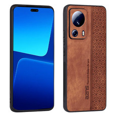 For Xiaomi 13 Lite / Civi 2 AZNS 3D Embossed Skin Feel Phone Case(Brown) For Xiaomi 13 Lite / Civi 2 AZNS 3D Embossed Skin Feel Phone Case(Brown)