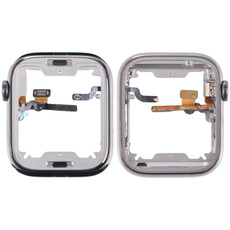 For Apple Watch Series 7 45mm Middle Frame Bezel Plate with Loudspeaker / Power / Rotating Shaft Flex Cable