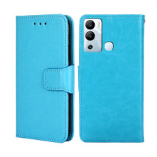 For Infinix Hot 12i Crystal Texture Leather Phone Case(Sky Blue) For Infinix Hot 12i Crystal Texture Leather Phone Case(Sky Blue)