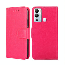 For Infinix Hot 12i Crystal Texture Leather Phone Case(Rose Red)