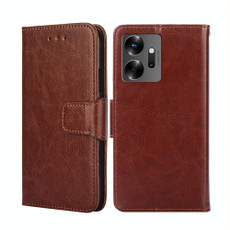 For Infinix Zero 20 Crystal Texture Leather Phone Case(Brown) For Infinix Zero 20 Crystal Texture Leather Phone Case(Brown)