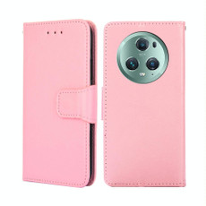 For Honor Magic5 Pro Crystal Texture Leather Phone Case(Pink)