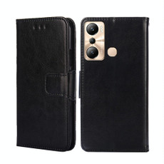 For Infinix Hot 20i Crystal Texture Leather Phone Case(Black)