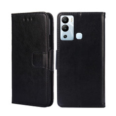 For Infinix Hot 12i Crystal Texture Leather Phone Case(Black)