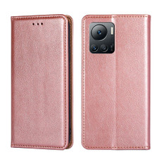 For Infinix Note 12 VIP Gloss Oil Solid Color Magnetic Leather Phone Case(Rose Gold)