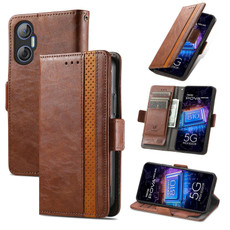 For Tecno Pova Neo 5G CaseNeo Splicing Dual Magnetic Buckle Leather Phone Case(Brown)