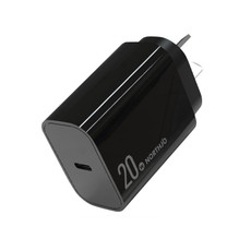 NORTHJO NOPD2001 PD 20W USB-C / Type-C Single Port Fast Charger, Plug Type:AU Plug(Black)